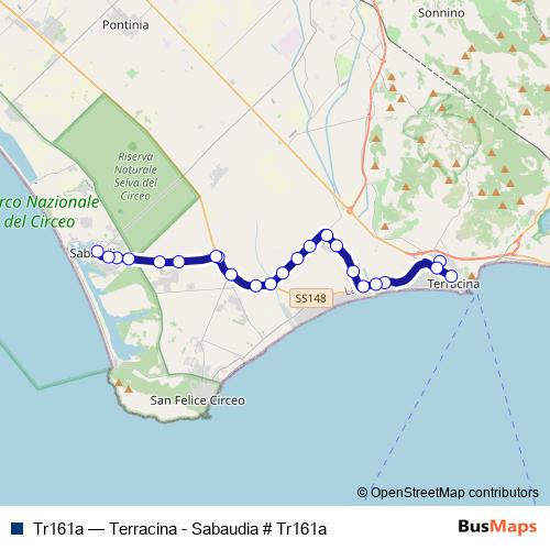 Tr161a bus Line Map