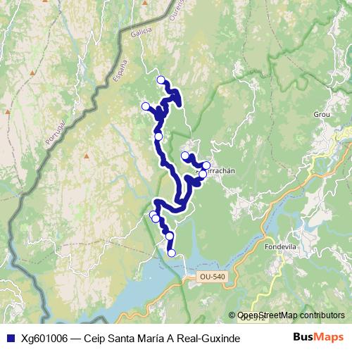 Xg601006 bus Line Map