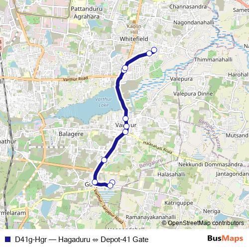 D41g-Hgr bus Line Map