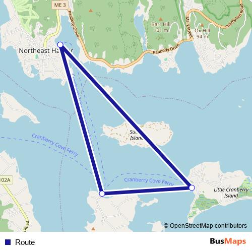 Route ferry Line Map