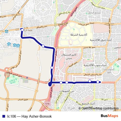 Ic106 bus Line Map