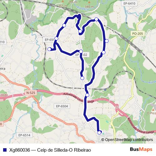 Xg860036 bus Line Map