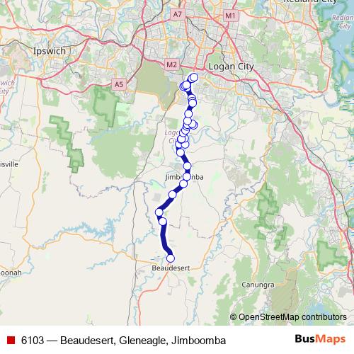 6103 bus Line Map