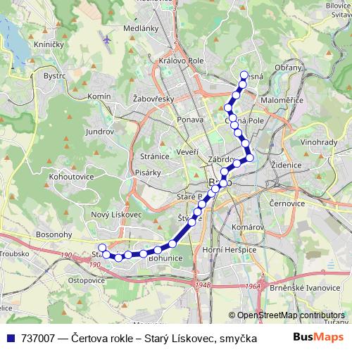 737007 tram Line Map