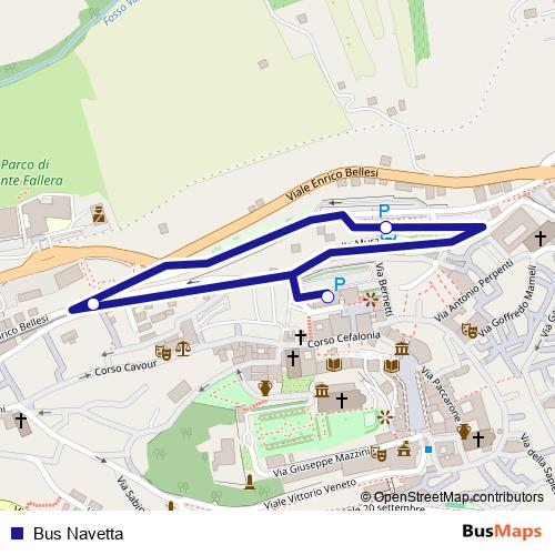 Bus Navetta bus Line Map