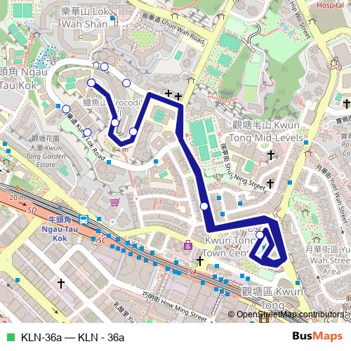 KLN-36a bus Line Map