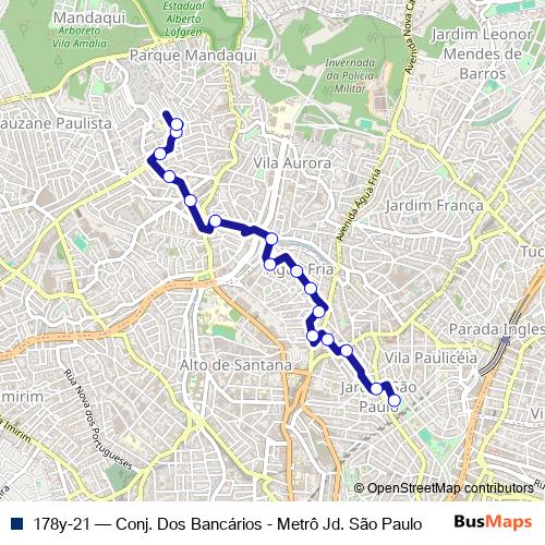 178y-21 bus Line Map