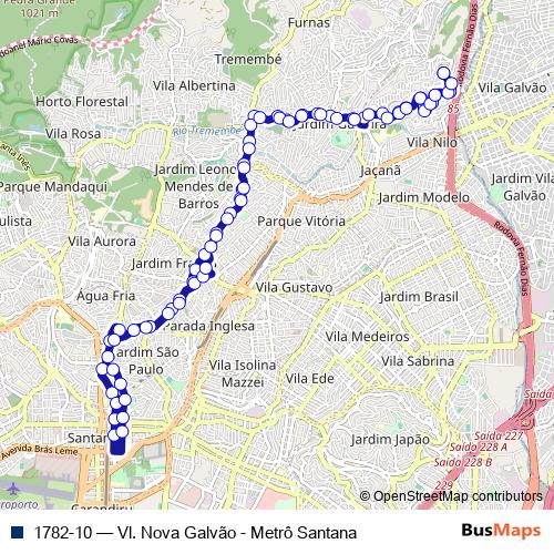 1782-10 bus Line Map