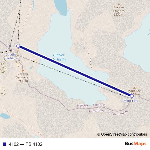 4102 cable-car Line Map