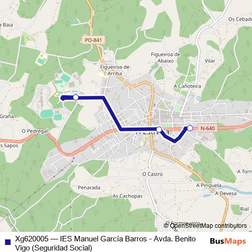 Xg620005 bus Line Map