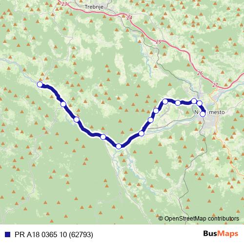 PR A18 0365 10 (62793) bus Line Map