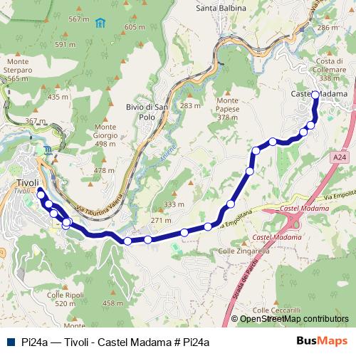 Pi24a bus Line Map