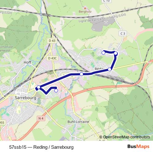 57ssb15 bus Line Map