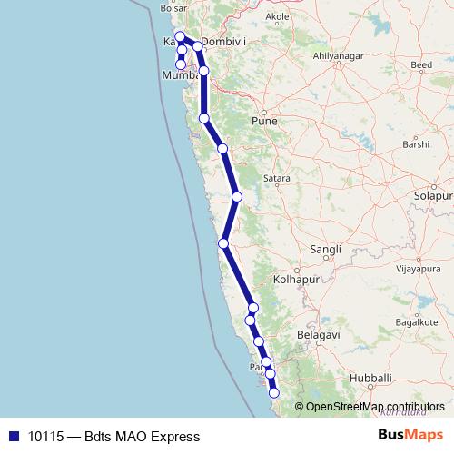 10115 rail Line Map