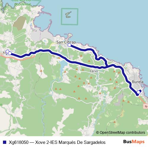 Xg618050 bus Line Map