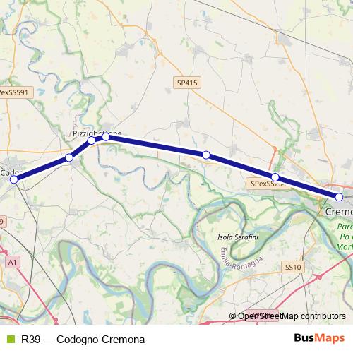 R39 rail Line Map