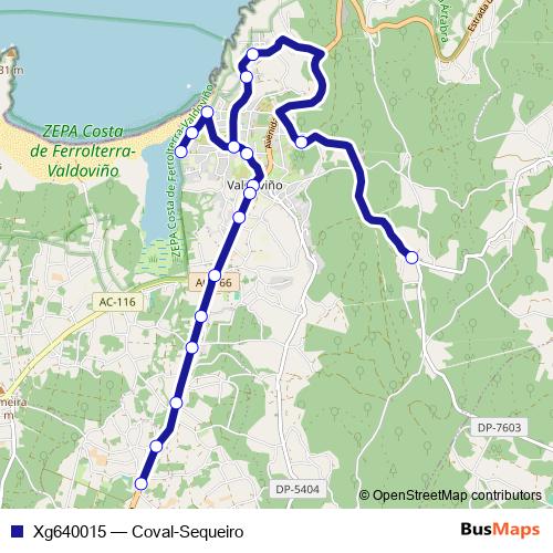 Xg640015 bus Line Map