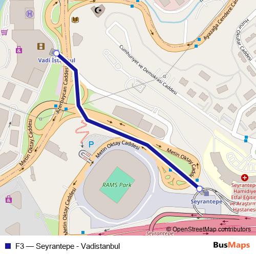 F3 funicular Line Map