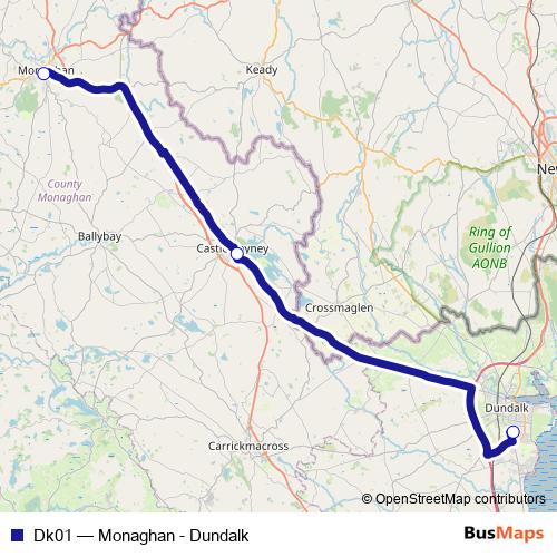 Dk01 bus Line Map