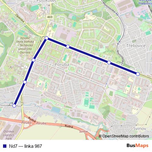 Nd7 bus Line Map