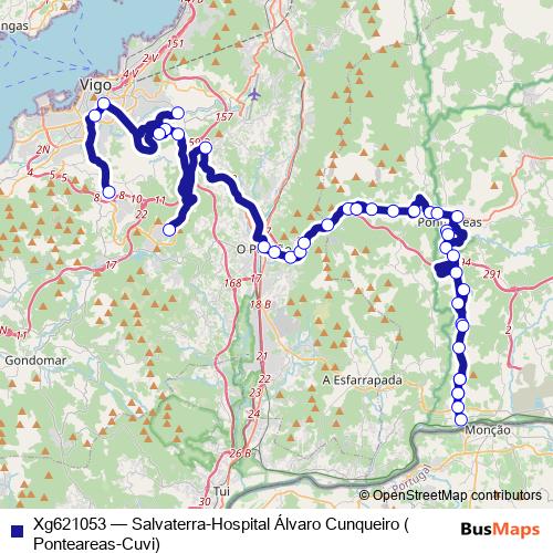 Xg621053 bus Line Map