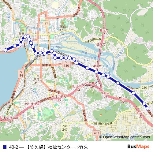 40-2 bus Line Map