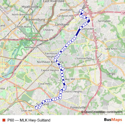 P60 bus Line Map