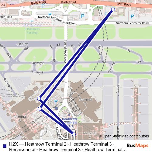 H2X bus Line Map