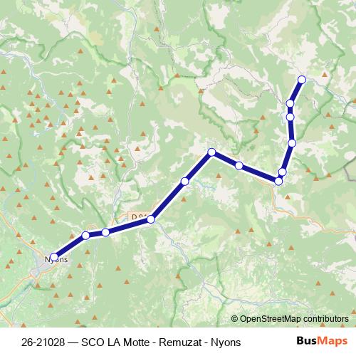 26-21028 bus Line Map