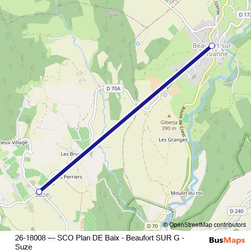 26-18008 bus Line Map