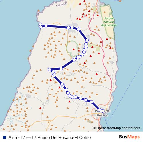 Alsa - L7 bus Line Map
