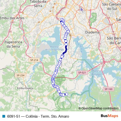 6091-51 bus Line Map