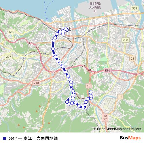 G42 bus Line Map