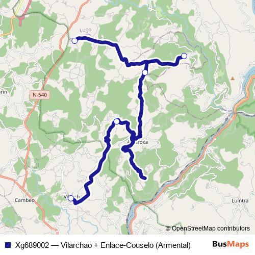 Xg689002 bus Line Map