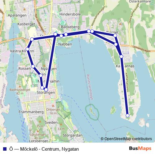 Ö bus Line Map