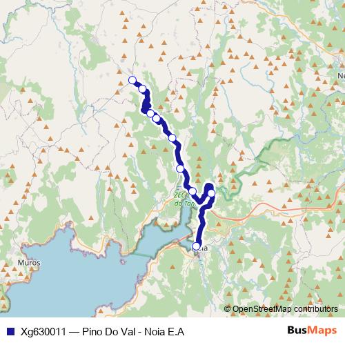 Xg630011 bus Line Map