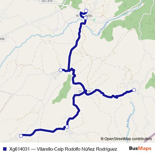 Xg614031 bus Line Map