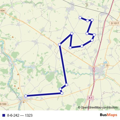 8-6-242 bus Line Map