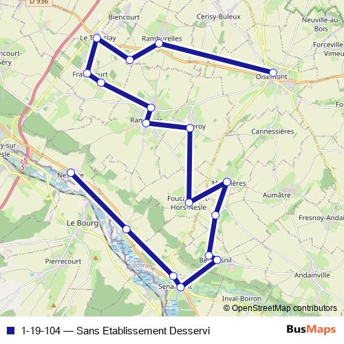 1-19-104 bus Line Map