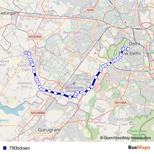 790bdown bus Line Map