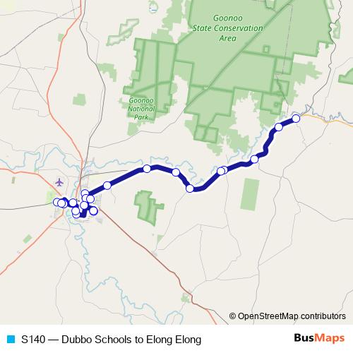 S140 bus Line Map
