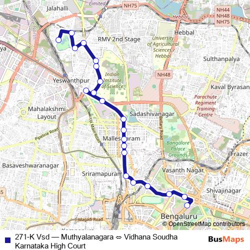 271-K Vsd bus Line Map