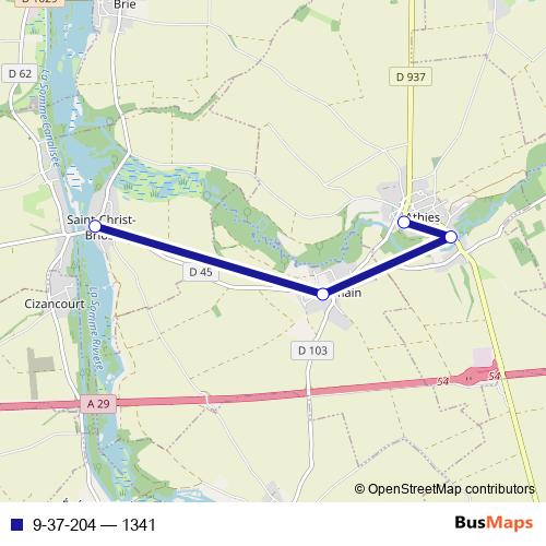 9-37-204 bus Line Map