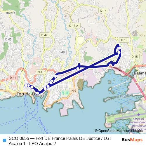 SCO 065b bus Line Map