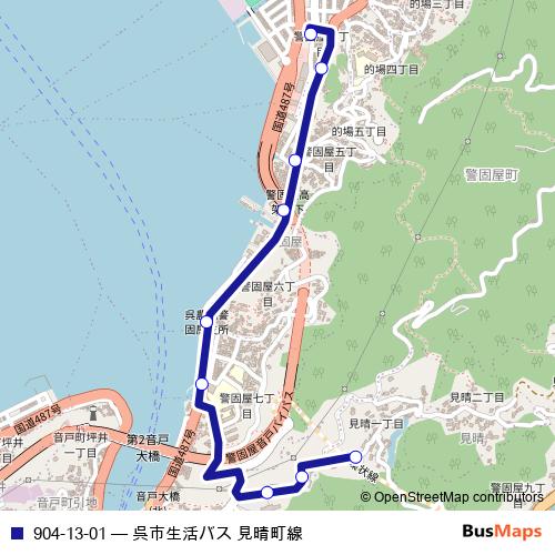 904-13-01 bus Line Map