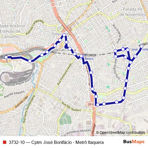 3732-10 bus Line Map