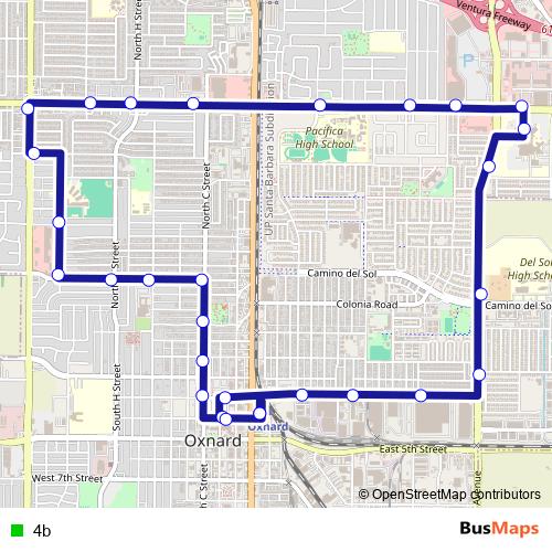4b bus Line Map