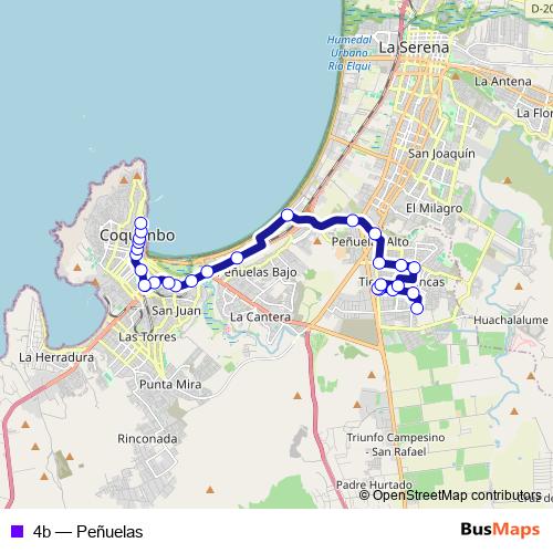 4b bus Line Map