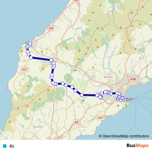 4b bus Line Map