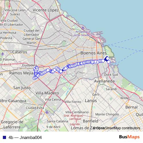 4b bus Line Map